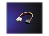 Roline - Strömkabel - 4 Pin Intern Effekt (Hane) Till Sata-Ström (Hane) - 20 Cm