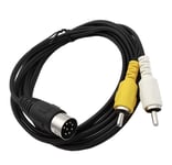 8 Pin Din to 2 RCA Male Audio Cable For Musical Instrument Audio Equipment - 3m