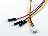 POPESQ® 1 pcs. x Cable Socket JST XH 2.54mm - 3 x Plug Dupont 1 way 2.54mm 3 way 20cm DUP254 KB254#A2551
