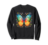Colorful Watercolor Butterfly Sweatshirt