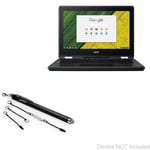 Acer Chromebook Spin 11 (R751T) Stylus Pen, BoxWave® [EverTouch Capacitive Stylus] Fiber Tip Capacitive Stylus Pen for Acer Chromebook Spin 11 (R751T) - Jet Black