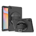 Skal 360° Handrem för Galaxy Tab S6 Lite 10.4" - Svart