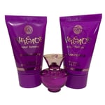 Versace Dylan Purple Femme 5ml EDP  + 25ml Shower Gel & Body Lotion Coffret Set