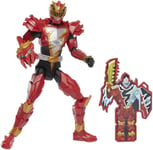Power Rangers Dino Fury Dino Knight Red Ranger 15 Action Figure Toy With Dino F