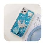 Sea Star Fish Rabbit Pearl Glitter Star Water Liquid Phone Case for iPhone 11 Pro X XS Max XR 6 6S 7 8 Plus 5 5S SE Soft Cover-4fish blue-for iPhone 11Pro Max