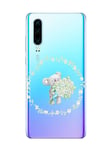 Oihxse Compatible with Huawei P40 Pro Case Cute Koala Cartoon Clear Pattern Design Transparent Flexible TPU Anti-Scratch Shockproof Slim Soft Silicone Bumper Protective Cover-A4