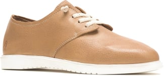 Hush Puppies Womens Shoes Flat Everyday lLather Lace Up tan UK Size