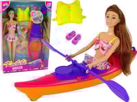 Leantoys Docktillbehör Kanot Rosa