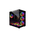 Boîtier PC Gamer ATX - Noir RGB Crystal Sea