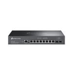 TP-Link Omada SG3210X-M2 nettverkssvitsj Håndtert L2+ 2.5G Ethernet (100/1000/2500) 1U Sort