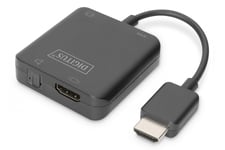 Digitus DA-70475 videokabeladapter HDMI Typ A (standard) HDMI + 3.5mm + TOSLINK Svart