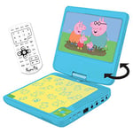 Lexibook Lecteur DVD portable Peppa Pig, avec port USB, Bleu/Jaune, DVDP6PP