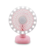Table lamp fan student eye protection led lamp charging small fan usb rotatable lighting mini table fan