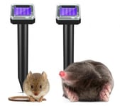 Sork, Mus, Orm Skrämma Ljudvågor o Vibration Solcellsdriven 2-PACK