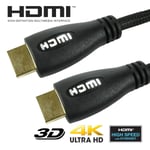 PREMIUM 3 METRE HDMI TO HDMI CABLE WITH ETHERNET PS3 PS4 Xbox Console TV Lead 4K