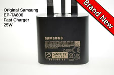 Original Samsung EP-TA800UBE Fast Compact Mains Charger USB C 25W