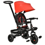 4 in 1 Baby Tricycle with Reversible Angle Adjustable Seat Removable Handle