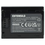 EXTENSILO Batterie compatible avec Sony Alpha A7R Mark 3, A9, ILCE-7M3, ILCE-7M3K, ILCE-7M4 appareil photo (2400mAh, 7,2V, Li-ion)