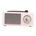 #N/A Retro Record Player Bluetooth Audio Wireless Mini Portable Multi-Function Vinyl Record Bluetooth Speaker & Excellent Sound Quality - Pink