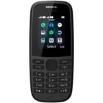Nokia 105 (4th Edition) SIM FREE Inch 2G Mobile Phone - Black