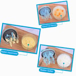 (Blue)Hand Mixer Blender Multifunctional Manual Egg Made Of ABS