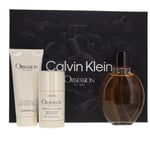 Calvin Klein Obsession Men 125ml EDT, 75ml Deodorant, 100ml  Aftershave Balm