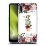 Head Case Designs Officiel Nature Magick Letter I Monogramme Fleurs Florale Or Coque en Gel Doux Compatible avec LG K22