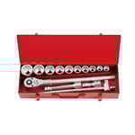 Force Socket Set 34quot 12punkts SAE 14 stycken