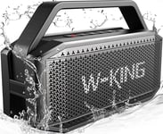 W-KING Portable Bluetooth Speaker, (100W Peak)60W RMS Loud Waterproof Bluetooth
