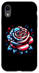 Coque pour iPhone XR Rose 4 juillet Drapeau américain américain pour garçons et filles