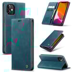 CaseMe Slim Plånboksfodral iPhone 12 Mini Blå