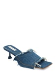 Betina Blue Denim Sandal Designers Heels Heeled Sandals Blue MIISTA