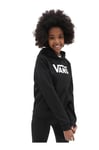 Vans Girl's Flying V Hoodie Hooded Sweatshirt, Black, S
