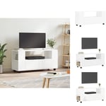 TV-bänkar - Living TV-skåp vit 102x34,5x43 cm konstruerat trä
