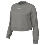 Nike DQ5761-063 W NSW PHNX FLC OOS Crew Sweatshirt Femme DK Grey Heather/SAIL Taille XS