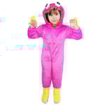 Huggy Wuggy Kostym Poppy Playtime Suit Barndräkt Pink L(130)