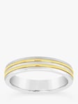 Milton & Humble Jewellery Second Hand 950 Platinum and Gold Band Ring, Dated 2002