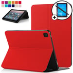 Forefront Cases Case for Fire HD 10 2019 - Protective Fire HD 10 Tablet (9th Generation – 2019 & 7th Generation – 2017) Cover Stand - Slim Light, Auto Sleep Wake - Red - Stylus & Screen Protector