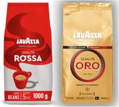 Lavazza, Qualità Oro 1 Kg & Lavazza, Qualità Rossa, Coffee Beans, 1 Kg