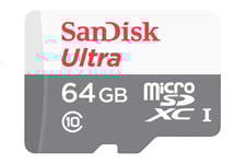 SanDisk Ultra - flash-minneskort - 64 GB - mikroSDXC UHS-I