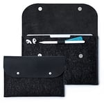 iPad Air Sleeve 9th 8th 6th 5th 4th Generation Pro 2022 2021 2020 9.7 10.2 10.5 10.9 11 inch with Smart Magic Keyboard. Genuine Leather. Two Compartments. Magnetic Closure