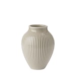 Knabstrup Keramik Vase 12,5cm Riflet Sand