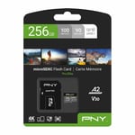 Genuine PNY Pro Elite 256GB MicroSD SDXC Card, A2, V30, U3, 100MB/s, UK Seller