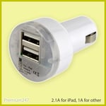 Universal DUAL USB 3.1 Amp iPad Car Charger 12V Lighter Socket Adapter Plug