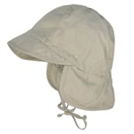 maximo baby cap washed look med nakkebeskyttelse – beige - 45cm