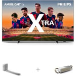 Philips The Xtra PML9008 55" 4K Mini-LED Ambilight TV + TAB8507 3.1 Soundbar + TAS7807W/00 -BT-kaiutin -tuotepaketti