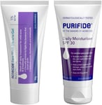 Acnecide + Purifide Wash-Off Skincare Set, with Acnecide Face Wash Gel for Acne
