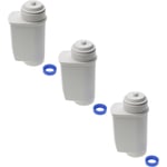 vhbw 3x Filtres à eau compatible avec Bosch TCC78xx Series (all) machine à café automatique, machine à expresso