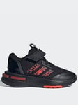 adidas Sportswear Kids Unisex Racer TR23 Marvel Spidey Trainers - Black/Red, Black/Red, Size 1 Older