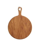 MasterClass Round Oak Wooden Serving Paddle / Antipasti Board, 30 x 40.5 cm (12" x 16")